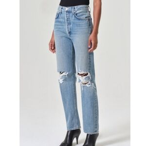 AGOLDE 90S PINCH DISTRESSED JEANS